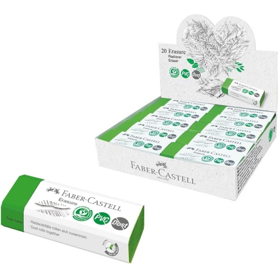 EXPOSITOR 20 GOMAS BORRAR FABER-CASTELL ECO image 1