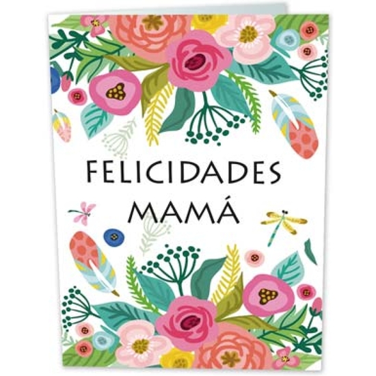 TARJETA FELICIDADES MAMÁ 11X15 CON SEMILLAS CONVERTIBLE EN PLANTA image 0