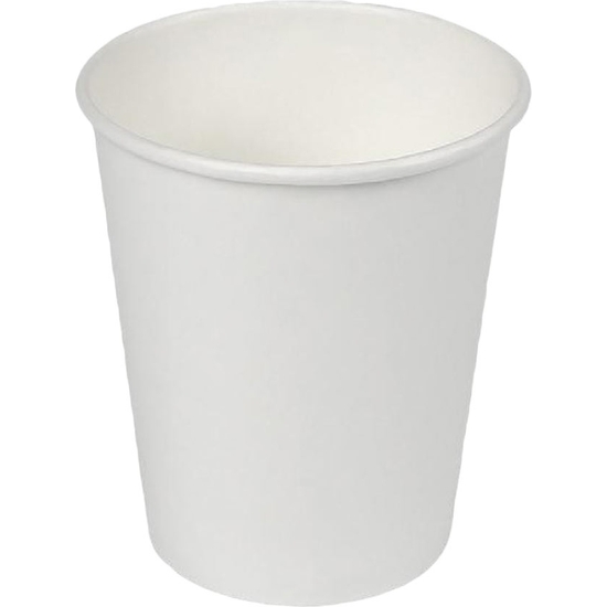 PACK 15 VASOS CARTÓN BLANCO BIODEGRADABLE 250 CL. image 0