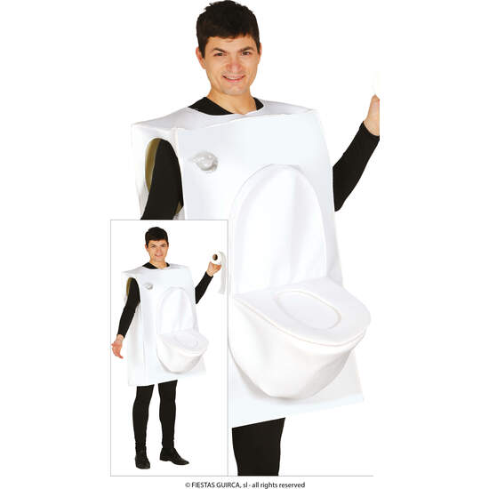 DISFRAZ ADULTO WC TOILET MAN TALLA 52-54 image 0