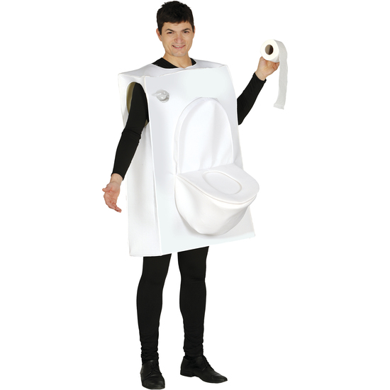 DISFRAZ ADULTO WC TOILET MAN TALLA 52-54 image 1