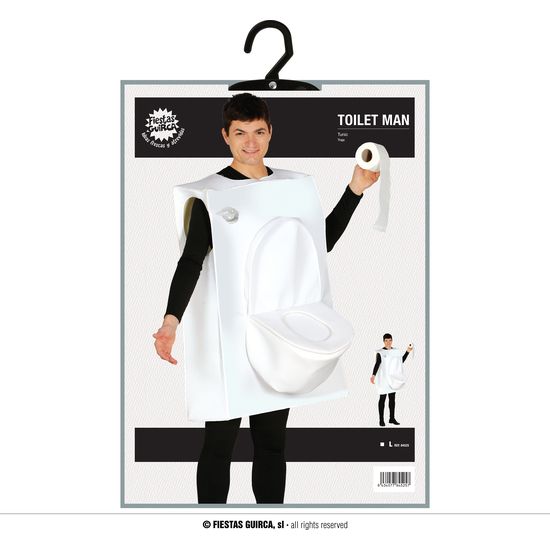 DISFRAZ ADULTO WC TOILET MAN TALLA 52-54 image 4