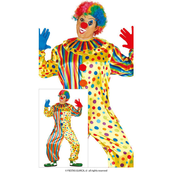 DISFRAZ ADULTO PAYASO TALLA 52-54 image 0