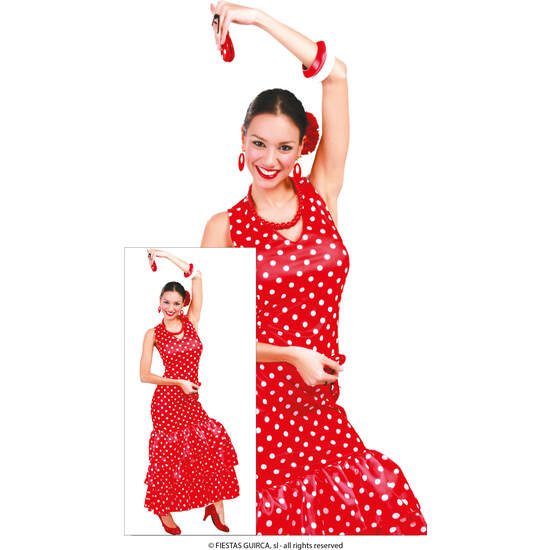 DISFRAZ ADULTA FLAMENCA TALLA 42-44 CM image 0