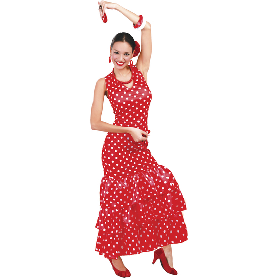 DISFRAZ ADULTA FLAMENCA TALLA 42-44 CM image 1
