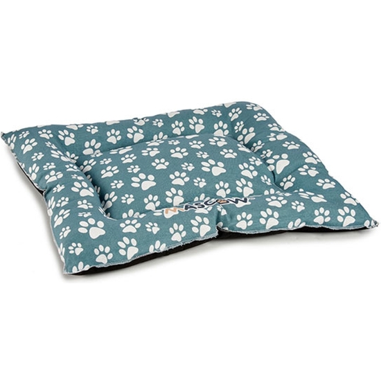 CAMA MASCOTA 55X67 CM HUELLAS SURT 2 COLORES image 1