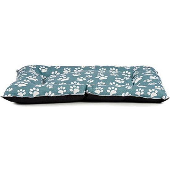 CAMA MASCOTA 55X67 CM HUELLAS SURT 2 COLORES image 2