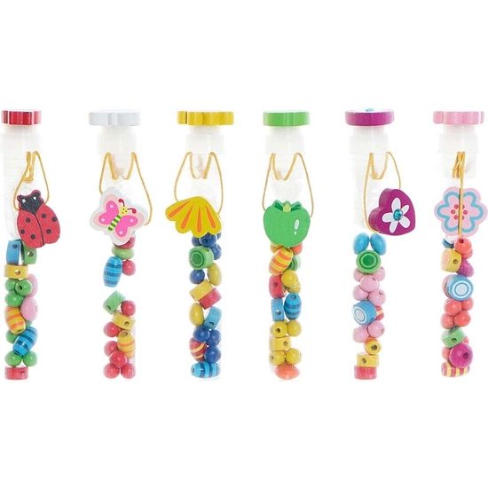 BOTE ABALORIOS MADERA PARA PULSERAS Y COLLARES image 3