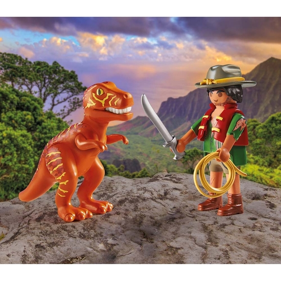 PLAYMOBIL DUOPACK AVENTURERO CON T-REX image 3