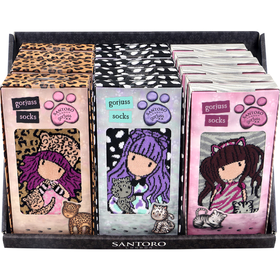 EXPOSITOR 18 PACKS DE CALCETINES GORJUSS™ "PURRRRRFECT LOVE" image 0