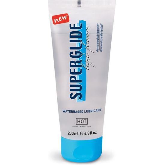 SUPERGLIDE LIQUID PLEASURE - WATERBASED LUBRICANT 200 ML image 0