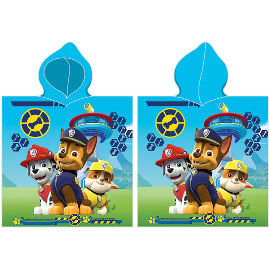 PONCHO DE MICROFIBRA PAW PATROL "FUNDAY" image 0