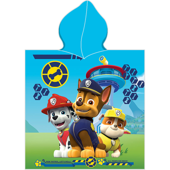 PONCHO DE MICROFIBRA PAW PATROL "FUNDAY" image 1