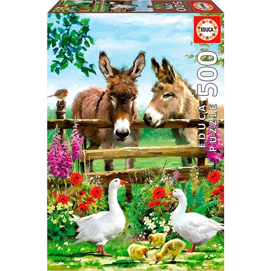 PUZZLE EDUCA 500 PIEZAS BURRITOS Y GRANJA image 0