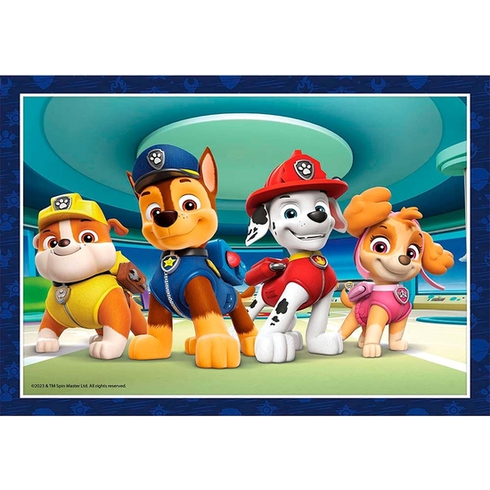 PATRULLA CANINA 4 PUZZLES EN 1. 12-16-20-24 PIEZAS image 1