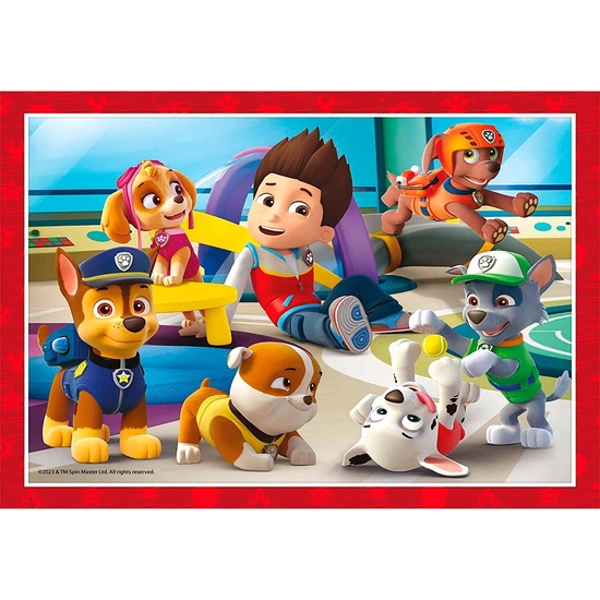 PATRULLA CANINA 4 PUZZLES EN 1. 12-16-20-24 PIEZAS image 2