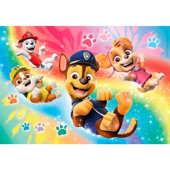 PATRULLA CANINA PUZZLE 104 PIEZAS HOLOGRÁFICO BRILLANTE image 1
