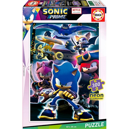 SONIC PUZZLE 300 PIEZAS NEÓN image 0