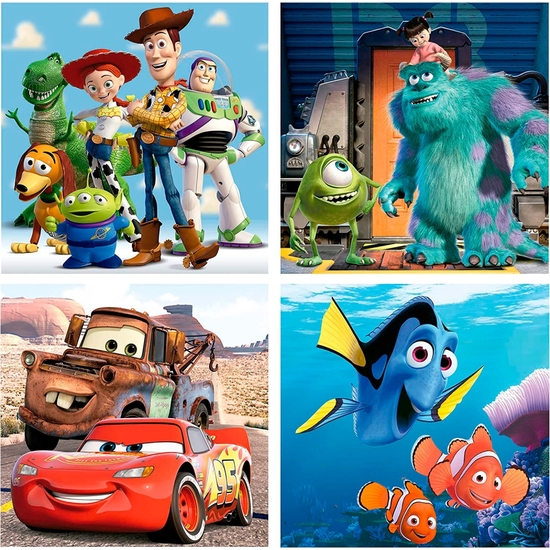 DISNEY PIXAR PUZZLES PROGRESIVOS 12-16-20-25 PIEZAS image 1