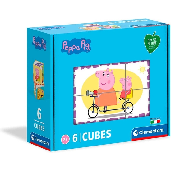PEPPA PIG ROMPECABEZAS 6 CUBOS ECO image 0