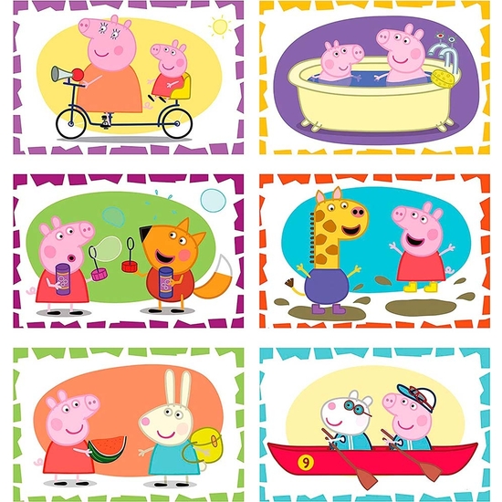 PEPPA PIG ROMPECABEZAS 6 CUBOS ECO image 1