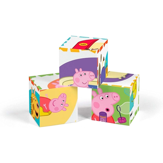 PEPPA PIG ROMPECABEZAS 6 CUBOS ECO image 3