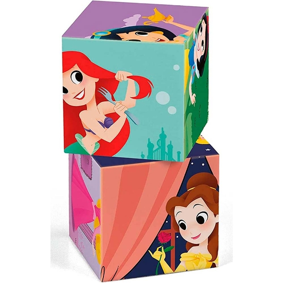 PRINCESAS DISNEY ROMPECABEZAS 12 CUBOS ECO image 4