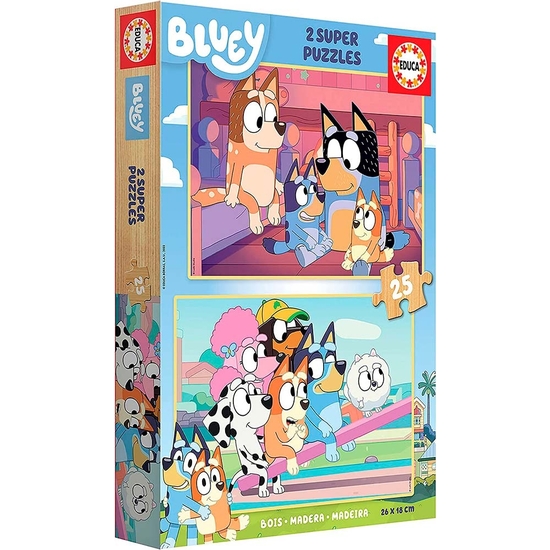 BLUEY PUZZLE DOBLE 2X25 PIEZAS MADERA image 2