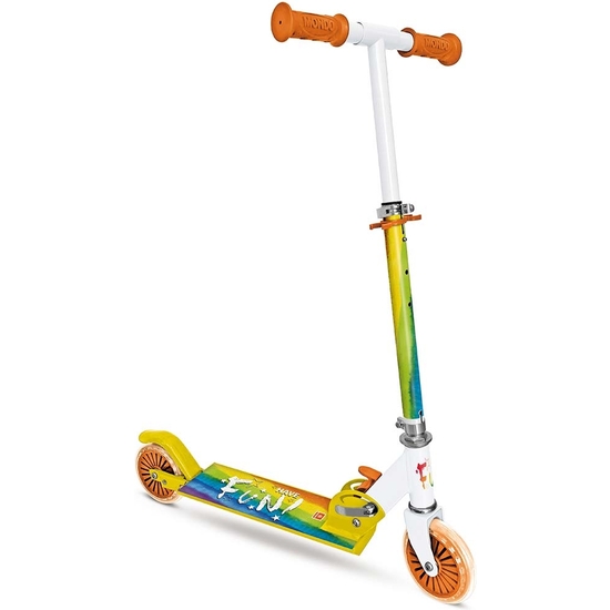 RAINBOW FUN PATINETE 2 RUEDAS ALUMINIO PLEGABLE image 0