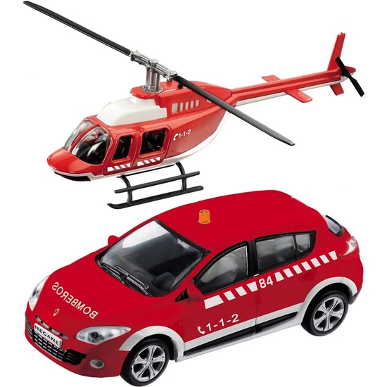 SET HELICÓPTERO + COCHE FUERZAS SEGURIDAD 1:43 image 0