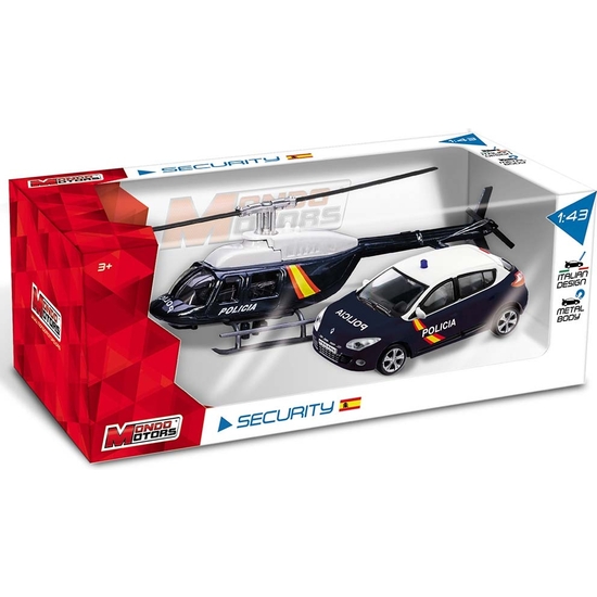 SET HELICÓPTERO + COCHE FUERZAS SEGURIDAD 1:43 image 1
