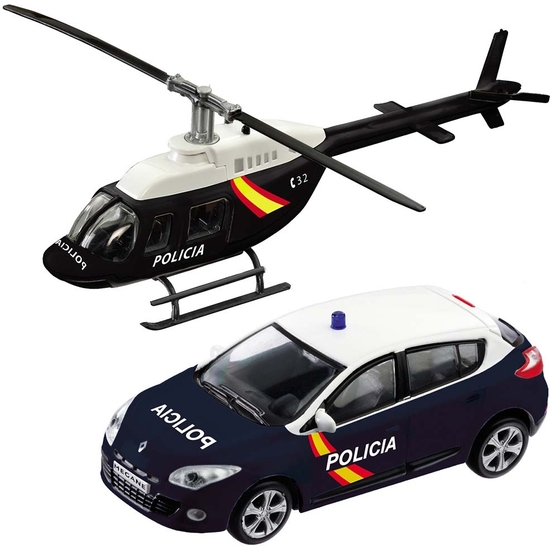 SET HELICÓPTERO + COCHE FUERZAS SEGURIDAD 1:43 image 3