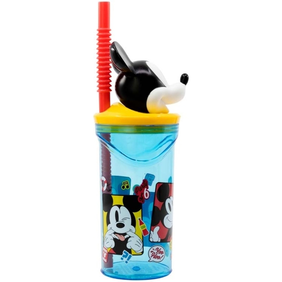 MICKEY VASO PAJITA FIGURA 3D 360 ML image 1