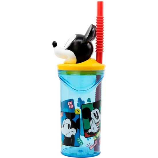 MICKEY VASO PAJITA FIGURA 3D 360 ML image 2