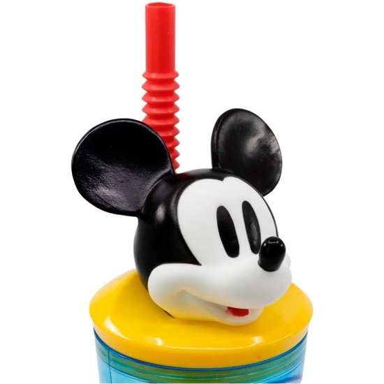 MICKEY VASO PAJITA FIGURA 3D 360 ML image 3