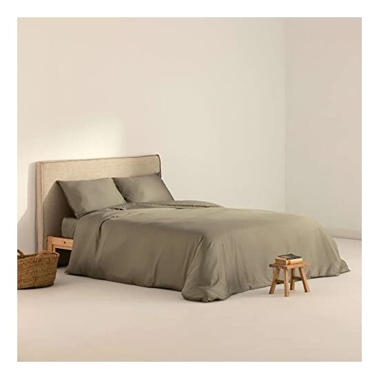 FUNDA NÓRDICA SATÉN 300 HILOS DESERT SAGE PARA CAMA DE 180 (260X240 CM) image 0