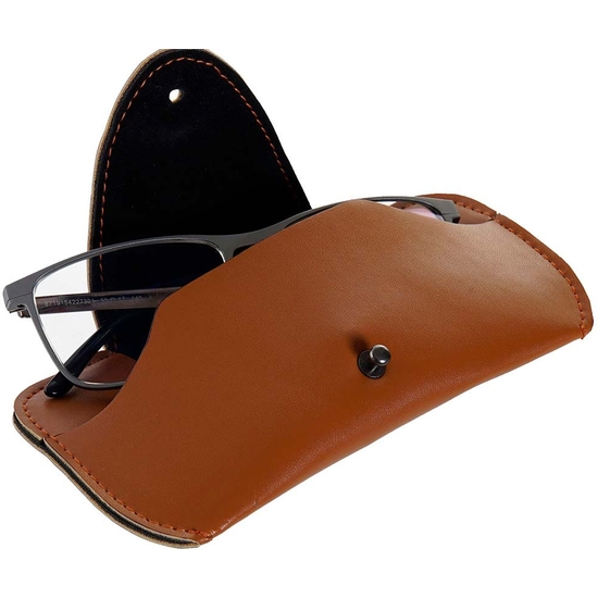 FUNDA DE GAFAS POLIPIEL 4 COLORES SURTIDOS 17X8X3 image 1