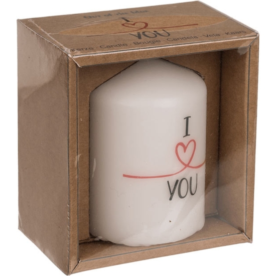 VELA I LOVE YOU EN CAJA 6X8 CM image 1