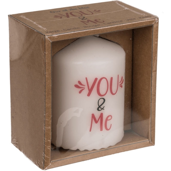 VELA LOVE YOU & ME EN CAJA 6X8 CM image 1
