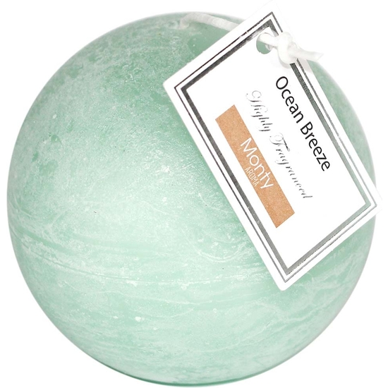 VELA TURQUESA PERFUMADA REDONDA "OCEAN BREEZE" image 0