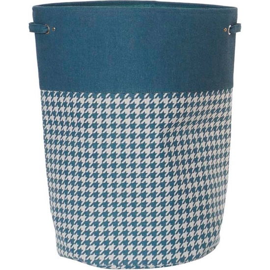CESTA DE ALMACENAJE PATA DE GALLO 3 COLORES 60X40 image 0