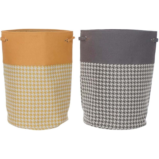 CESTA DE ALMACENAJE PATA DE GALLO 3 COLORES 60X40 image 1