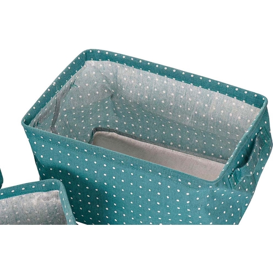 SET 3 CESTAS ALMACENAJE TOPITOS 3 COLORES 35X25X22 image 4
