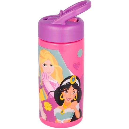 BOTELLA PRINCESAS DISNEY CANTIMPLORA PAJITA 410 ML image 1