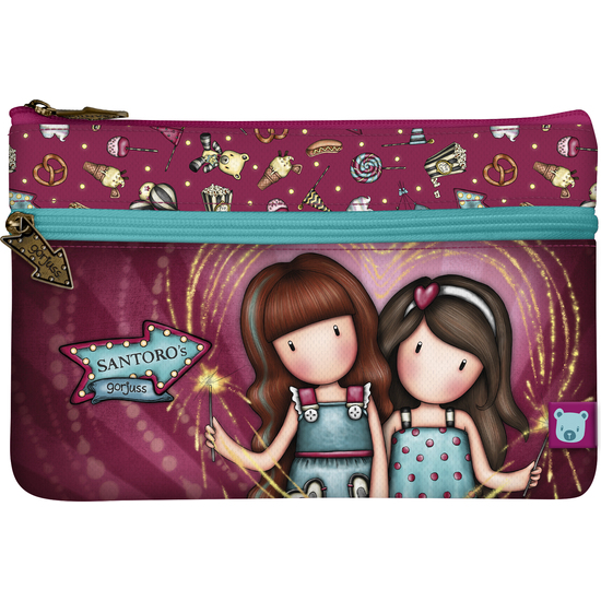 PORTATODO PLANO CON BOLSILLO GORJUSS™ FAIRGROUND "FIREWORKS" image 0