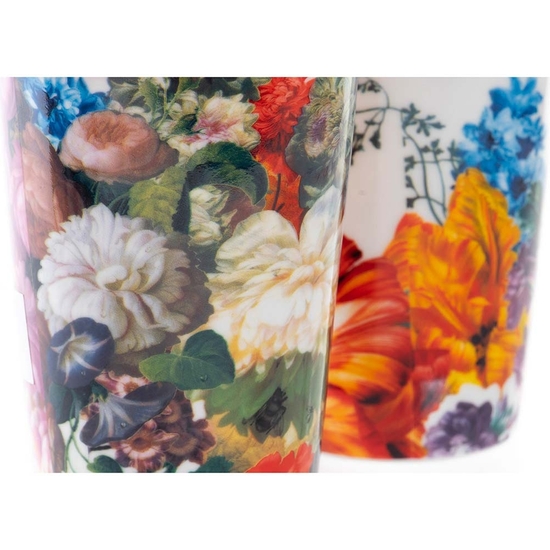 VASO CERÁMICA CON TAPA FLORAL 400 ML 2 MODELOS SURTIDOS image 3