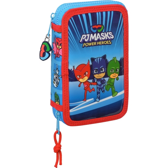 PLUMIER DOBLE PQÑO 28 PCS PJMASKS image 0