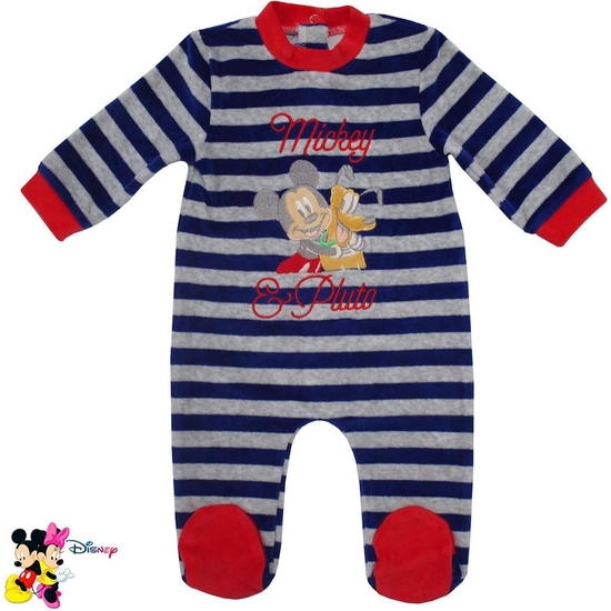 MICKEY PIJAMA TERCIOPELO T3-6-12-18-24M image 0