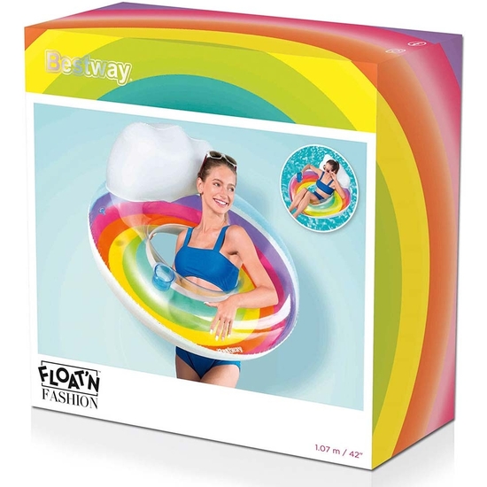 HINCHABLE FLOTADOR CON RESPALDO BESTWAY 107 CM image 1
