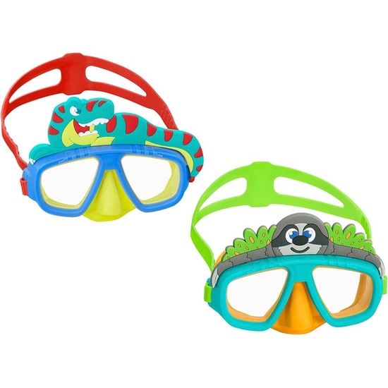 MÁSCARA GAFAS BUCEO INFANTIL BESTWAY 3-6 AÑOS 3 MODELOS DE ANIMALES image 2